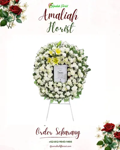 Krans Bunga Duka Cita di Pejukutan
